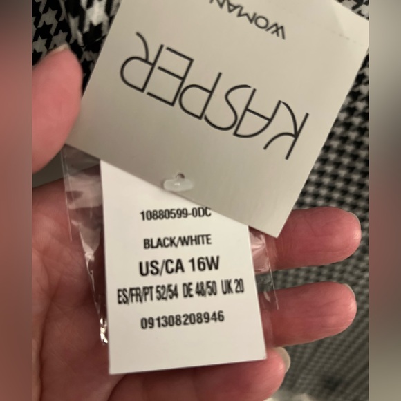 NWT Kasper Houndstooth Blazer - Picture 8 of 9